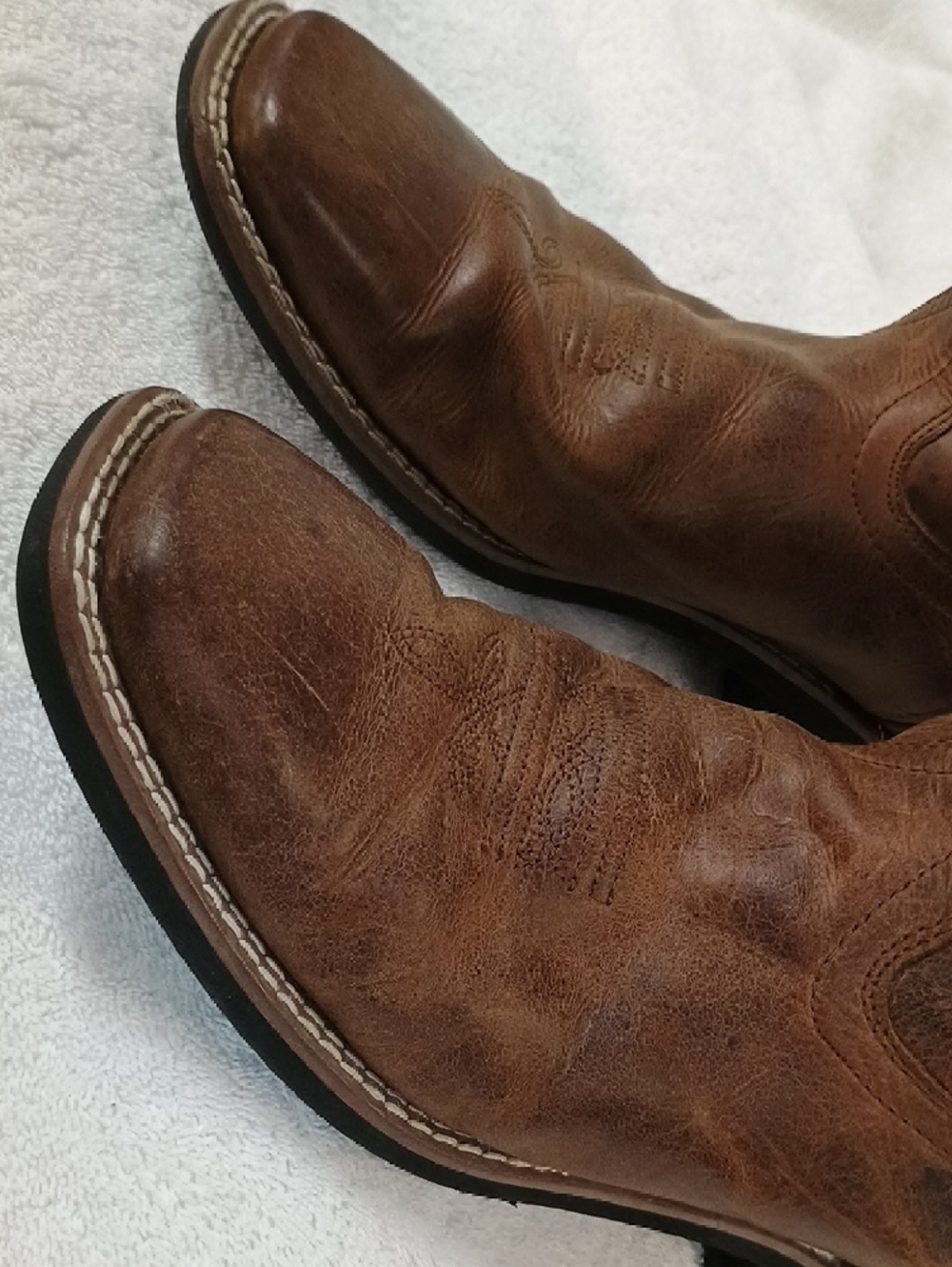 Boys Size 7 Smokey Mountain Leather Cowboy Boots - Picture 13 of 16